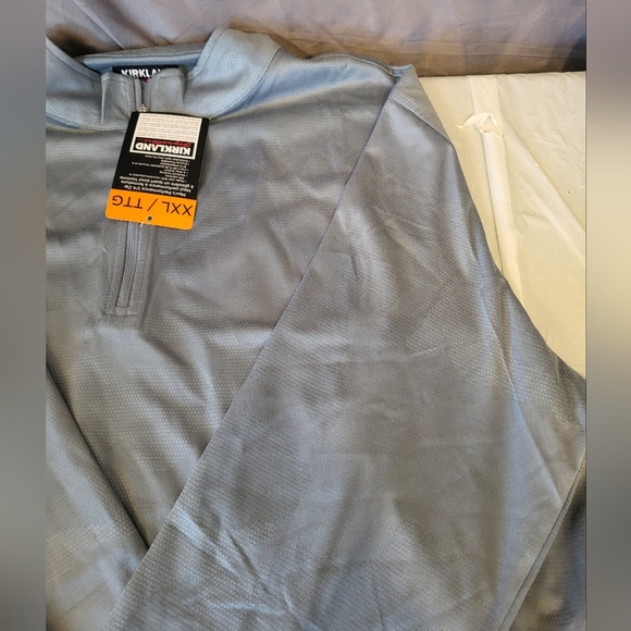 Kirkland Signature Light Blue Quarter-Zip Pullover, Size XXL - Picture 7 of 7